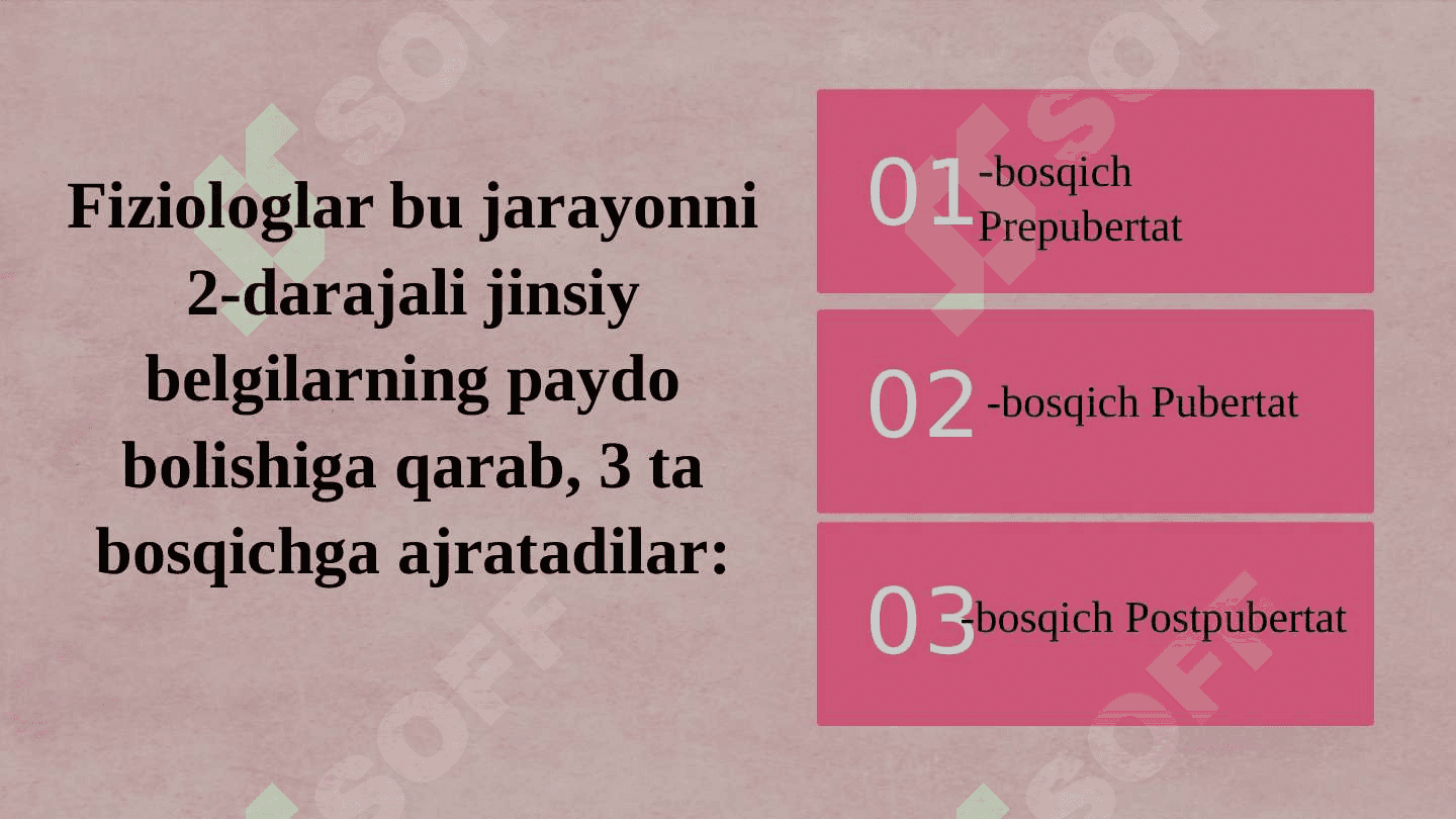 Ilk o‘spirinlik  va yoshlik davrida psixik rivojlanish xususiyatlari. 4