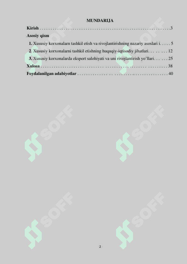 Xususiy korxonalarninig tashkiliy-iqtisodiy asoslari 2