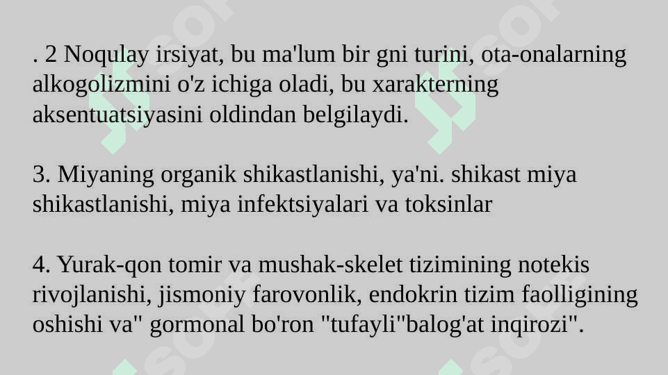 XARAKTER AKSENTUATSIYASI VA XULQIY OGʻISH 7