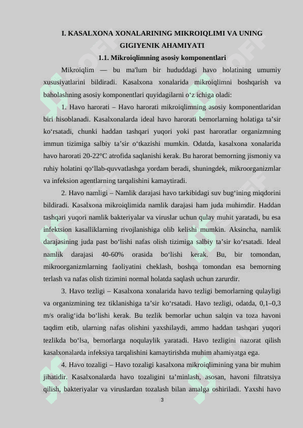 Kasalxona xonalarining mikroiqlimi o'rganish va baholash 3