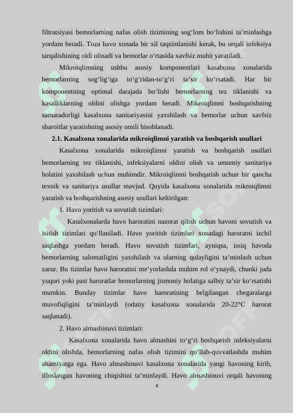 Kasalxona xonalarining mikroiqlimi o'rganish va baholash 4