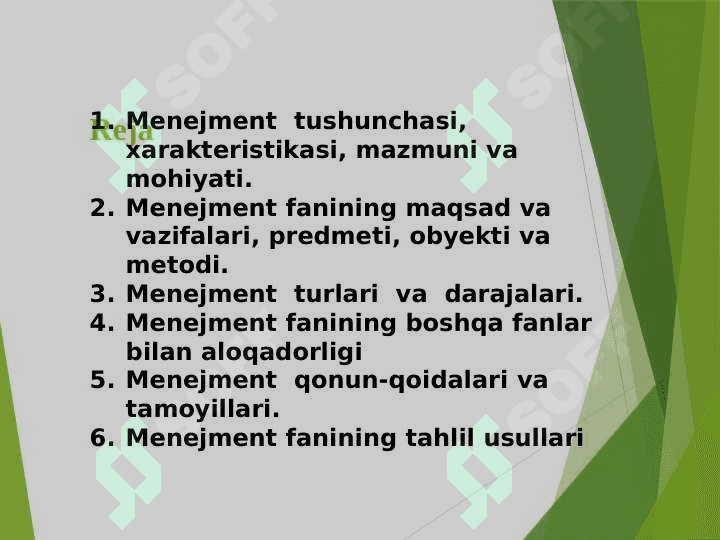Menejmentning nazariy asoslari 2
