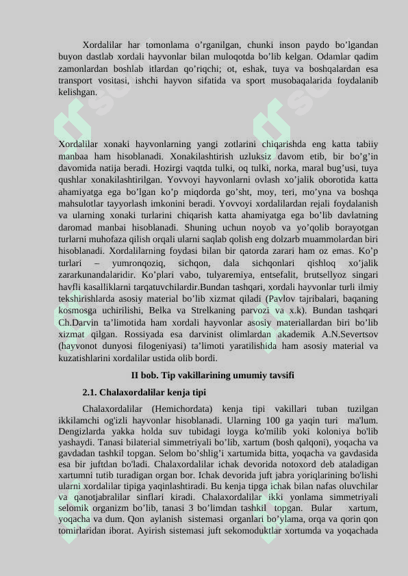 xordalilar tipi 5