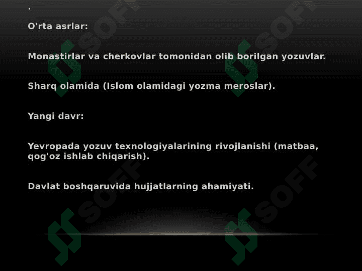 Hujjatchilik tarixi 4