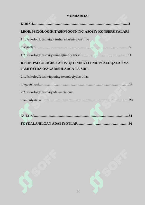 PSIXOLOGIK TASHVIQOT TARG‘IBOT ISHLARINI O‘ZIGA XOS XUSUSIYATLARI 2