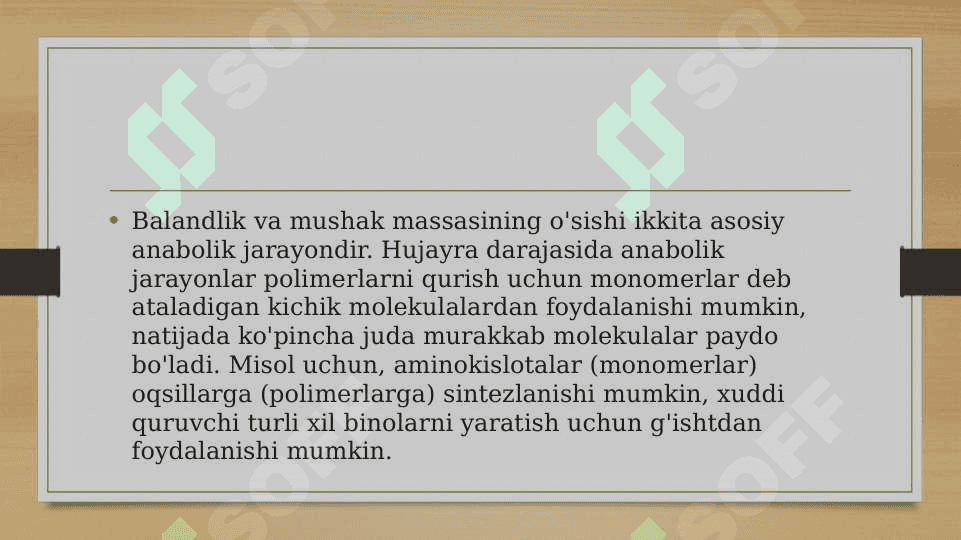Anabolik va katabolik jarayonlar 4