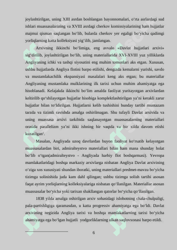 Yangi davrda angilyada arxiv ishi 6
