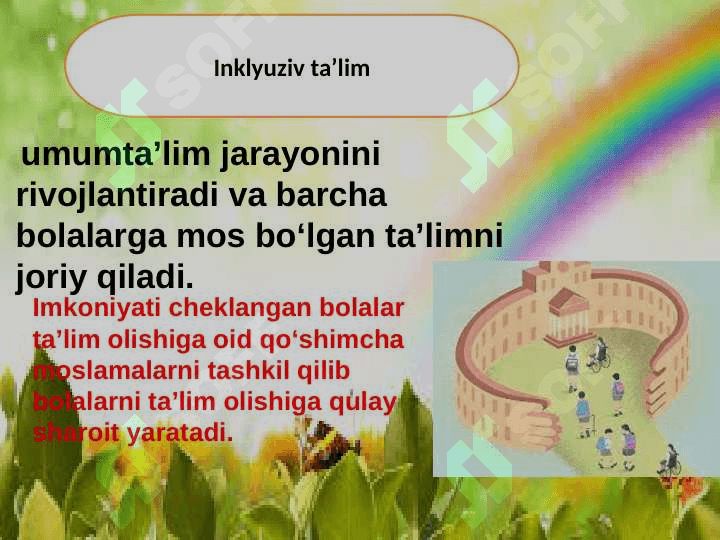 INKLYUZIF TA’LIM modellari tahlili va xususiyatlari 8
