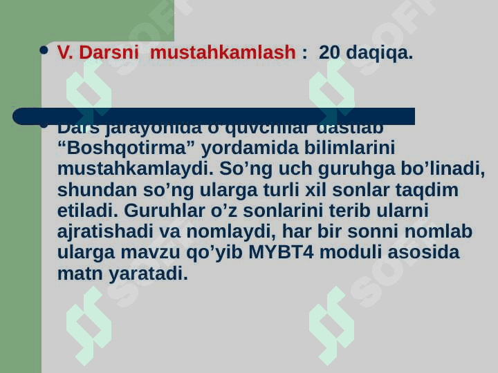 Son - so'z  turkumi 5