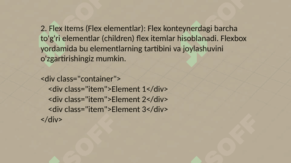 Flex box haqida 4