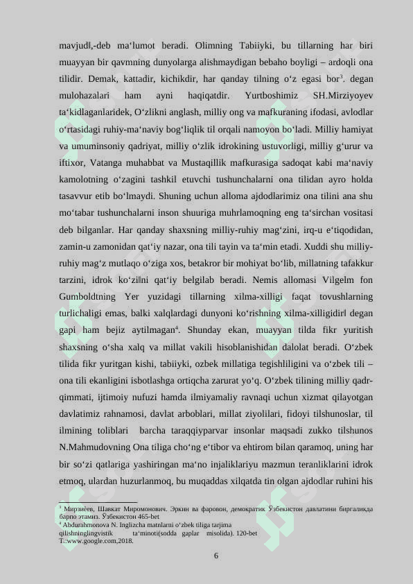 О‘ZBЕK TILIDА ОT SО‘Z TURKUMI TIPОLОGIYАSI VА UNING GRАMMАTIK SHАKLLАRGА MUNОSАBАTI 6