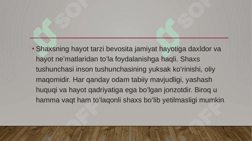 Inson shaxs sifatida umumiy tasavvurlar 7