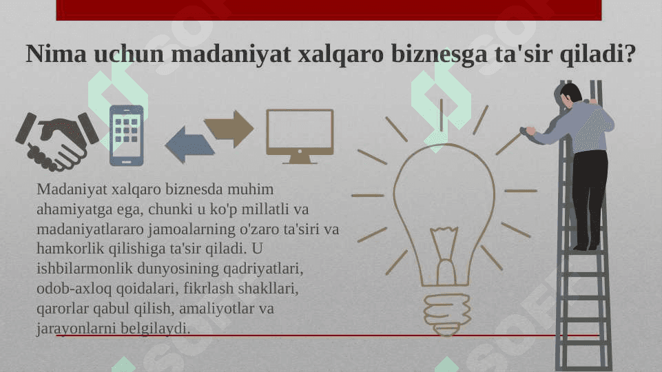 Menejment madaniyatining asosiy unsurlari 6