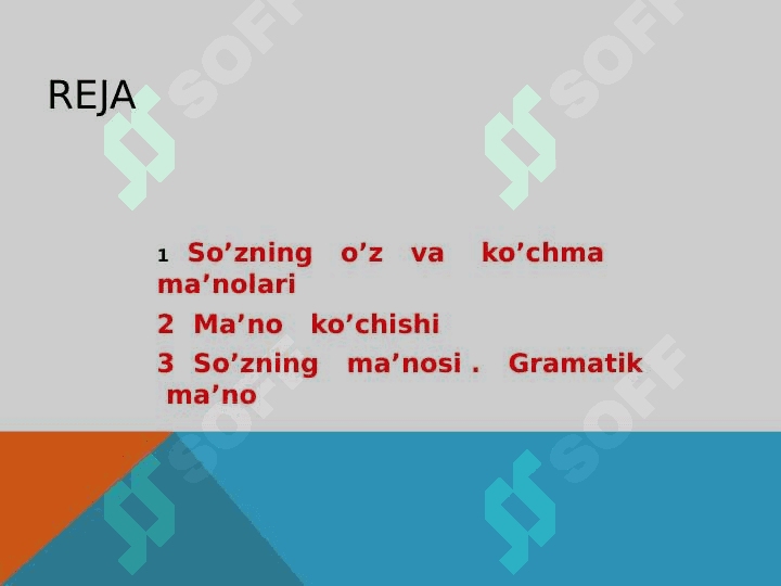 SO’ZNING   O’Z  VA  KO’CHMA  MA’NOLARI 2