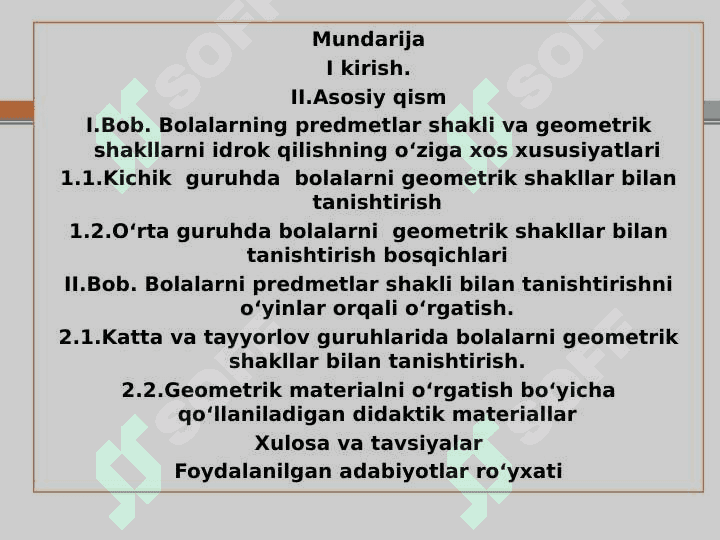 Maktabgacha yoshdagi bolalarni geometrik shakllar bilan tanishtirish 2