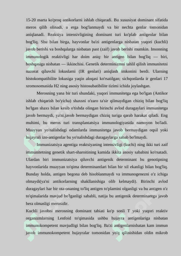 IMMUNOGENETIKA 3