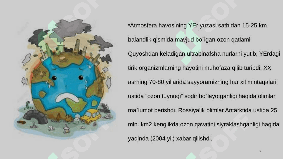 Global mintaqaviy va mahaliy  miqyosidagi ekologik muomalar 7