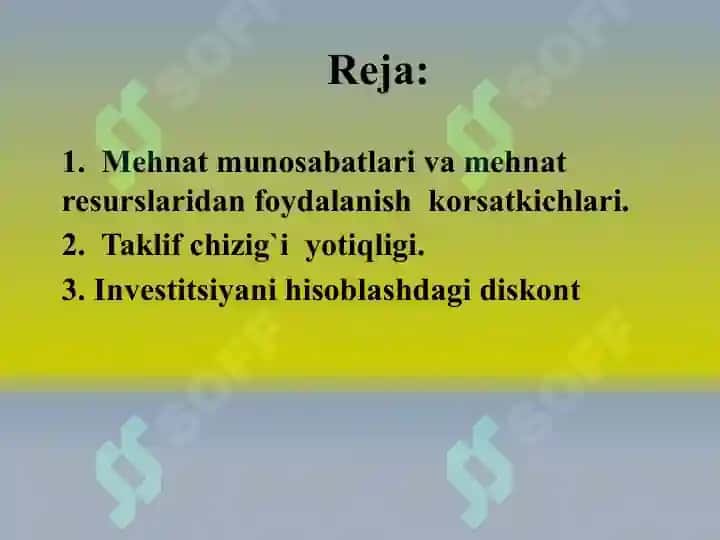 Ishlab chiqarish omillari bozori 2