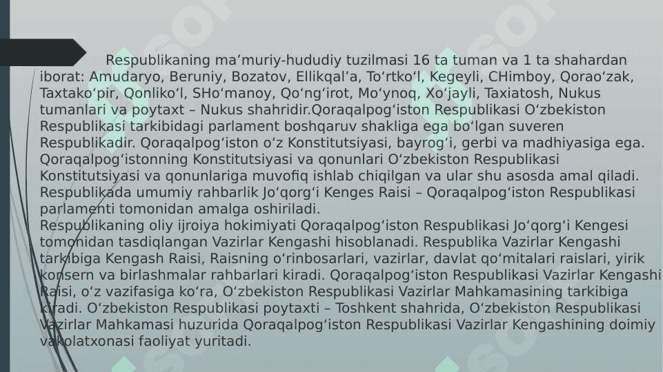 MUSTAQILLIK YILLARIDA QORAQALPOG'ISTON RESPUBLIKASI. 4