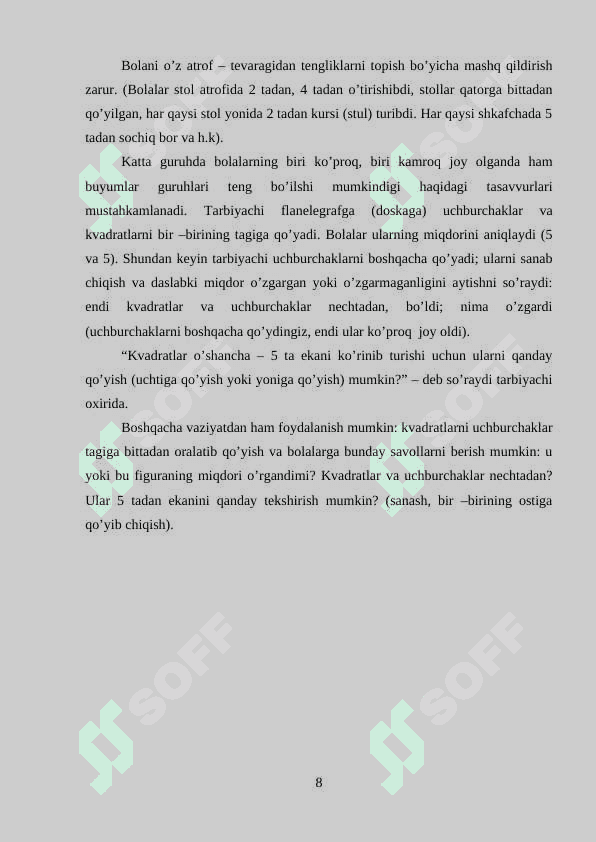 Yonma-yon turgan sonlar orasidagi munosabatlarni tushuntirish 8