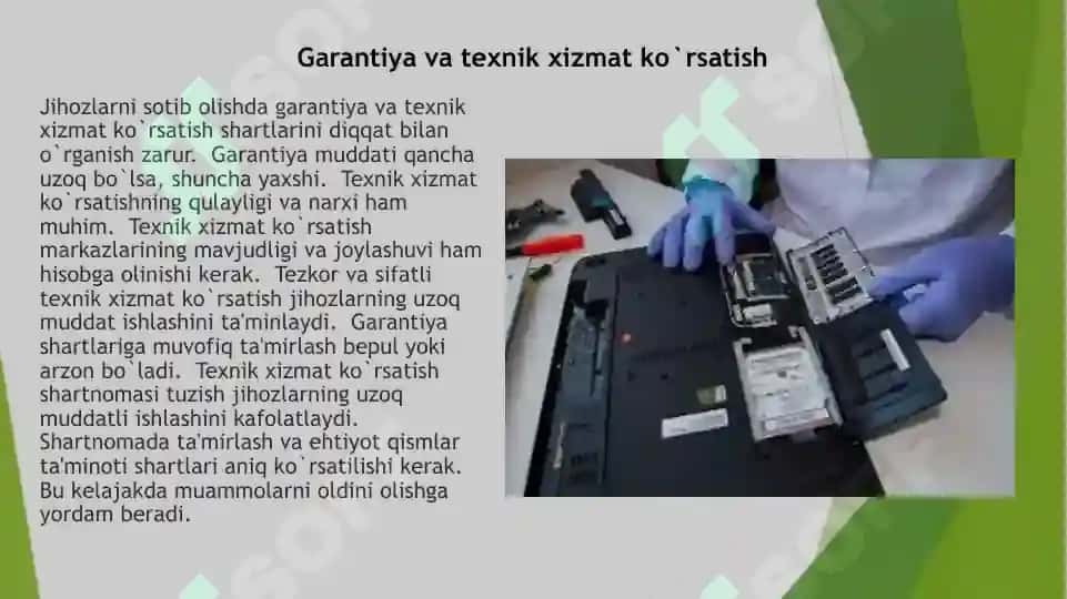 Texnologik jihozlarni tanlash 8