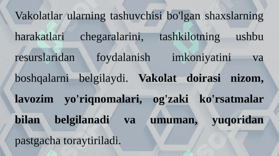 boshqaruv vakolatlari pptx 4