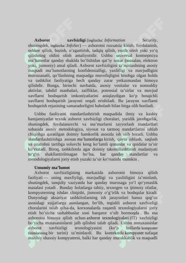 Axborot xavfsizligi sohasida ish boshlash 2