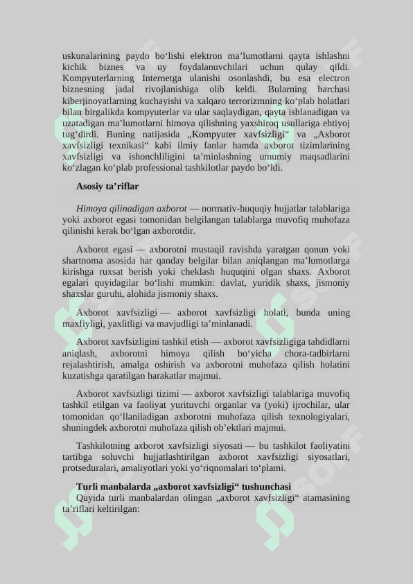 Axborot xavfsizligi sohasida ish boshlash 8
