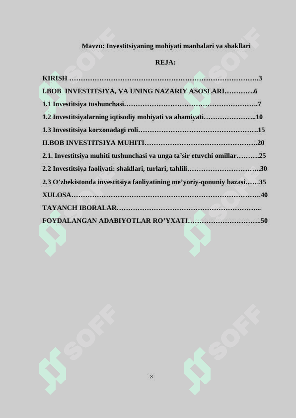 Investitsiyaning mohiyati manbalari va shakllari 3