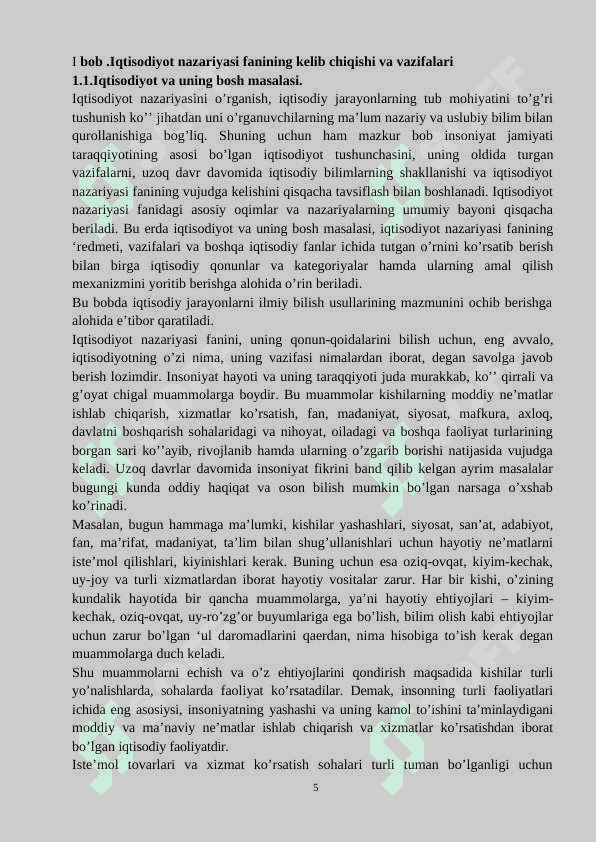 Iqtisodiy qonunlar va ularning amal qilish mexanizmi 5