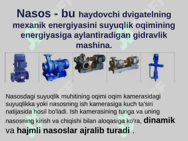 Zamonaviy nasos agregatlari bilan tanishish 2
