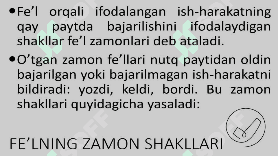 Fe’l so‘z turkumi 5