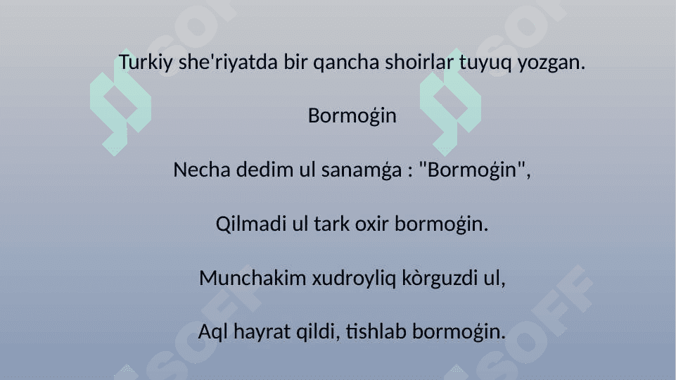 Tuyuq janri tahlili (Lutfiy tuyuqlaridan misolda ) 3