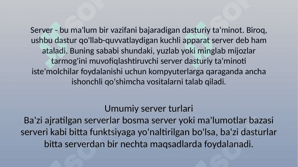 Server foydalanuvchilarining huquqlari haqida ma'lumot berish va tushintirish 4