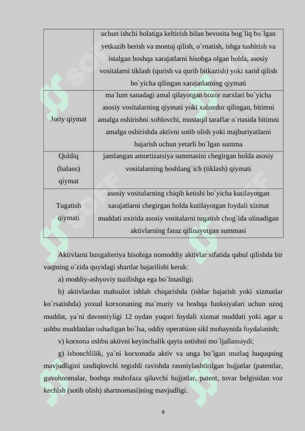 KORXONANING OPERATSION FAOLIYAT TAHLILI VA UNING MUHIM JIHATLARI 6