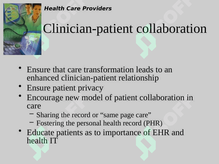 HEALTH CARE PROVIDERS 6