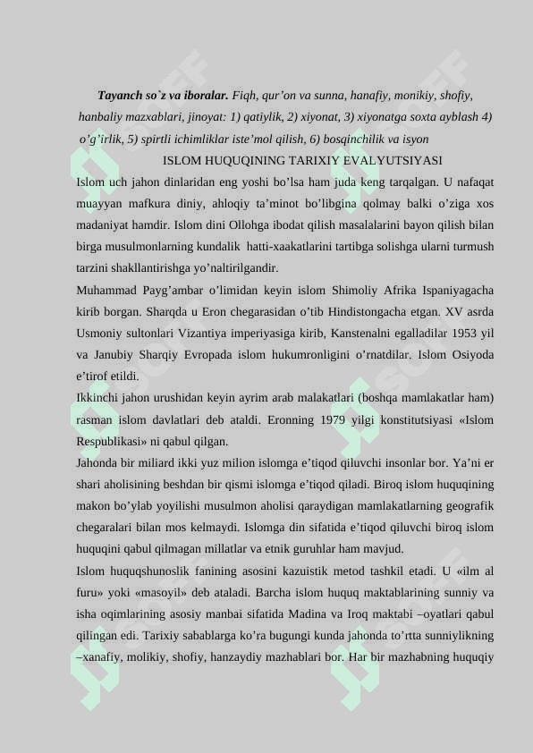 Islom huquqi 2