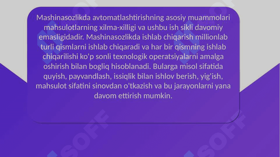 Mashinasozlik korxonalarida qo'llanadigan avtomatik liniyalar 4
