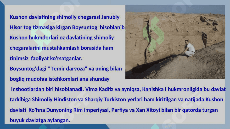 Kushon davlati boshqaruvi an'analari. Kushonlar davrida madaniyat 8