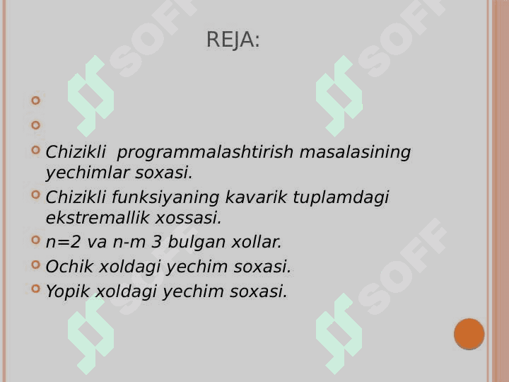 chiziqli programmalashtirish masalasining geometrik talqini va xossalari 2
