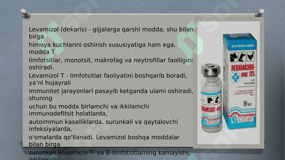 IMMUNITETGA TASIR ETUVCHI MODDALAR 8
