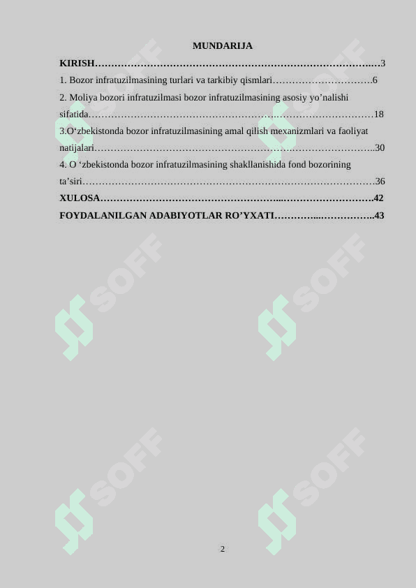 Bozor infratuzilmasi va uning unsurlari 2