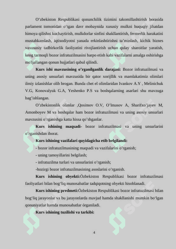 Bozor infratuzilmasi va uning unsurlari 4