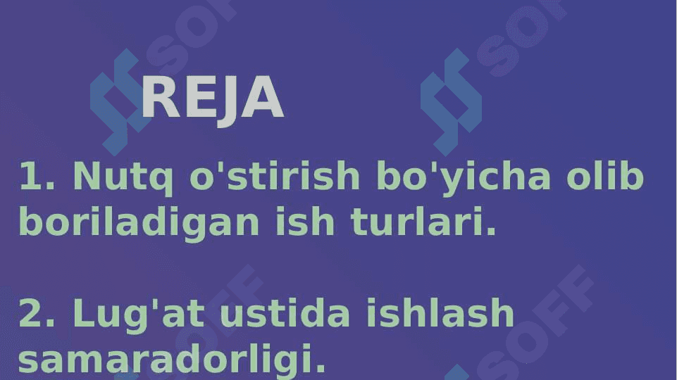 O'qish darslarida o'quvchilar nutqini o'stirish 2