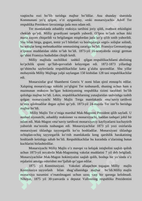 Yevropa va AQSH XIX asrning oxiri XX asr boshlarida 3