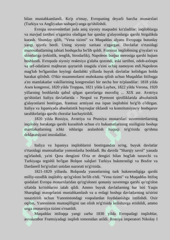 Xalqaro munosabatlarda "Vena tizimi" 3