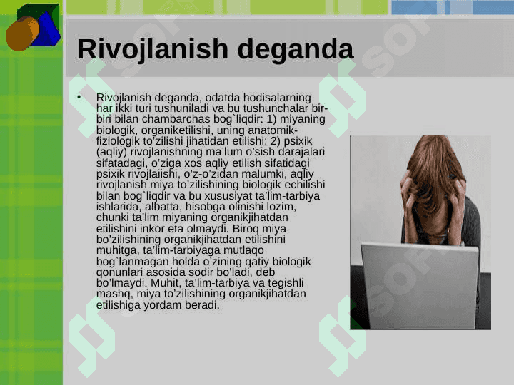 : INSON KAMOLOTINING PERSOGENETIK NAZARIYALARI. 6