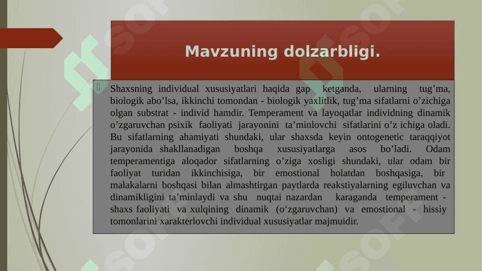 : TEMPERAMENT HAQIDA XOZIRGI ZAMON NAZARIYALARI 4