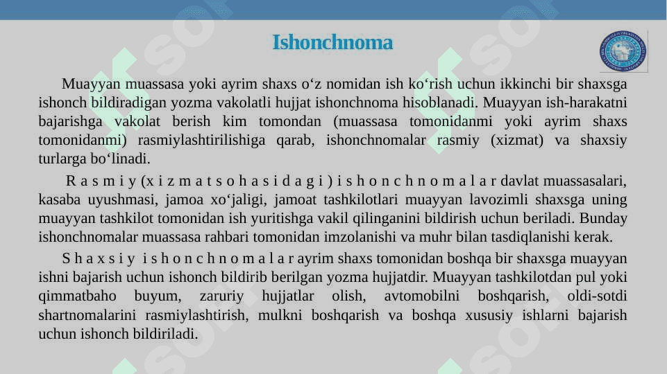 MA’LUMOT-AXBOROT HUJJATLARI. MA’LUMOT-AXBOROT HUJJATLARINING RASMIYLASHTIRILISHI 6