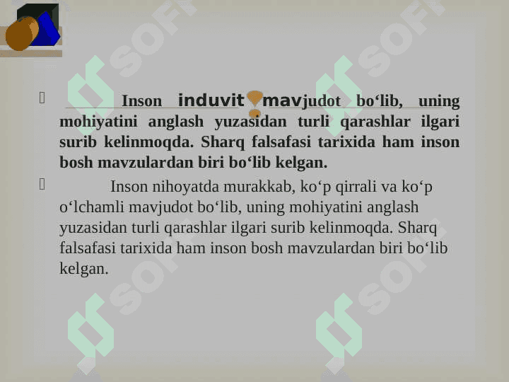 Insom kamolotining  persogenetik nazariyalari 2